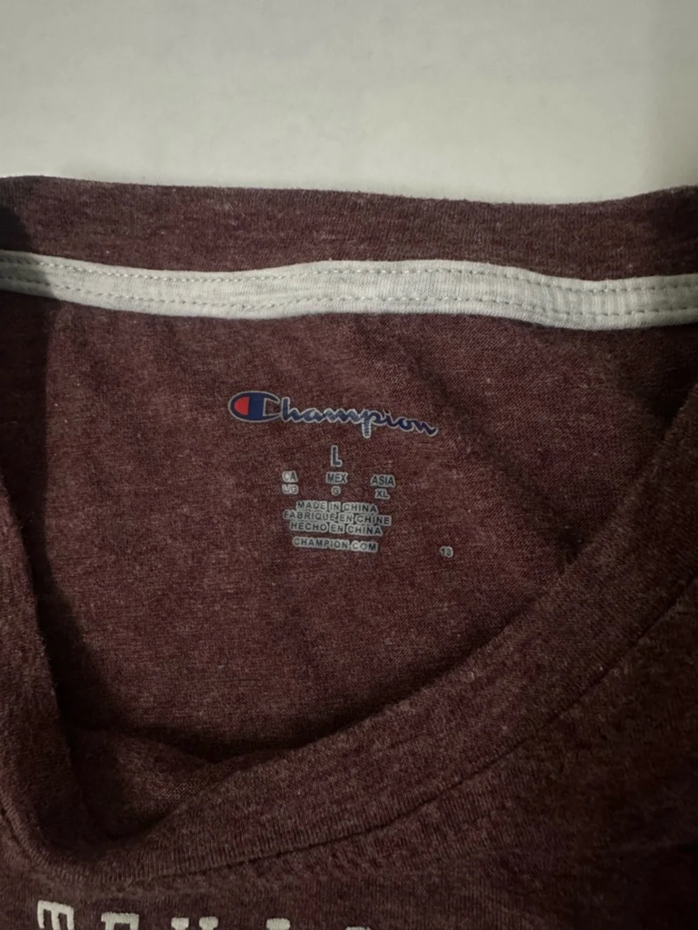Champion Texas A&M Aggies Maroon Shirt Size L NCAA College Fan Apparel - Picture 5 of 10